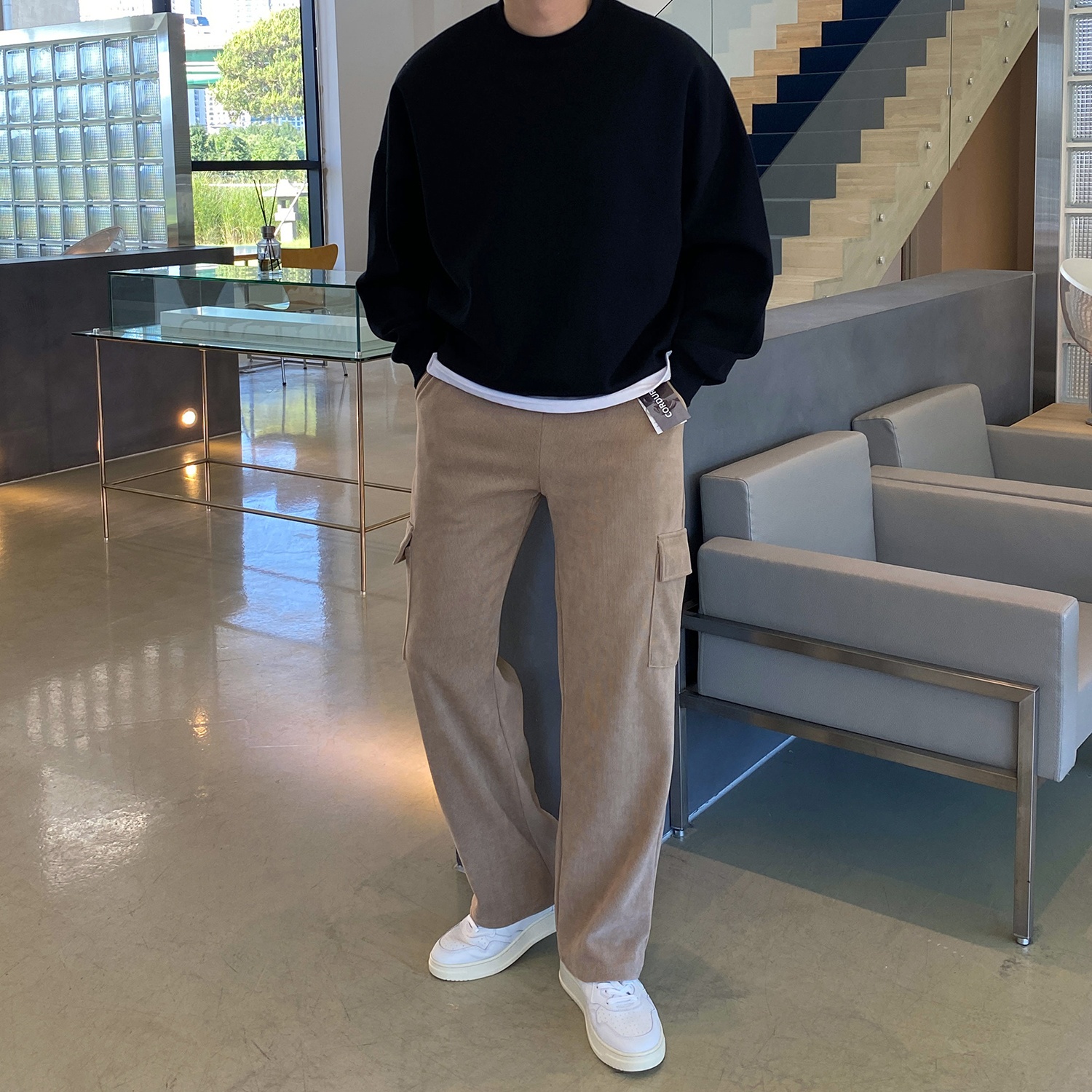 남자코듀로이팬츠 남자카고바지 - 상세 이미지 2