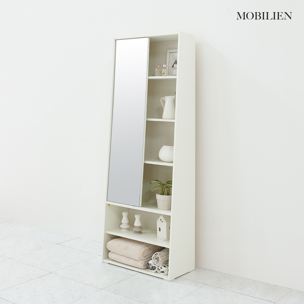 모빌리엔 전신거울화장대 슬라이딩형 600 수납 서랍 화장대