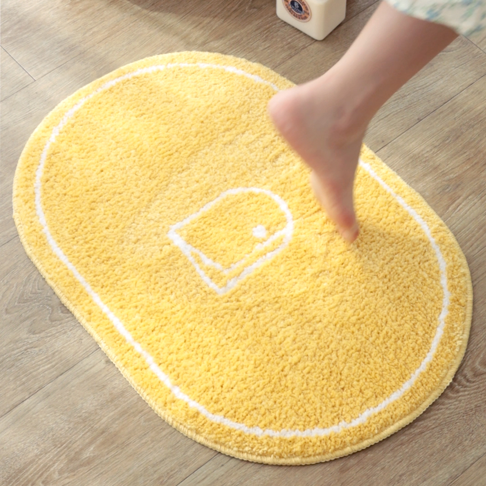 하루의공간 비해피 발매트 욕실 화장실 주방 현관 극세사 미끄럼방지 - 상세 이미지 3