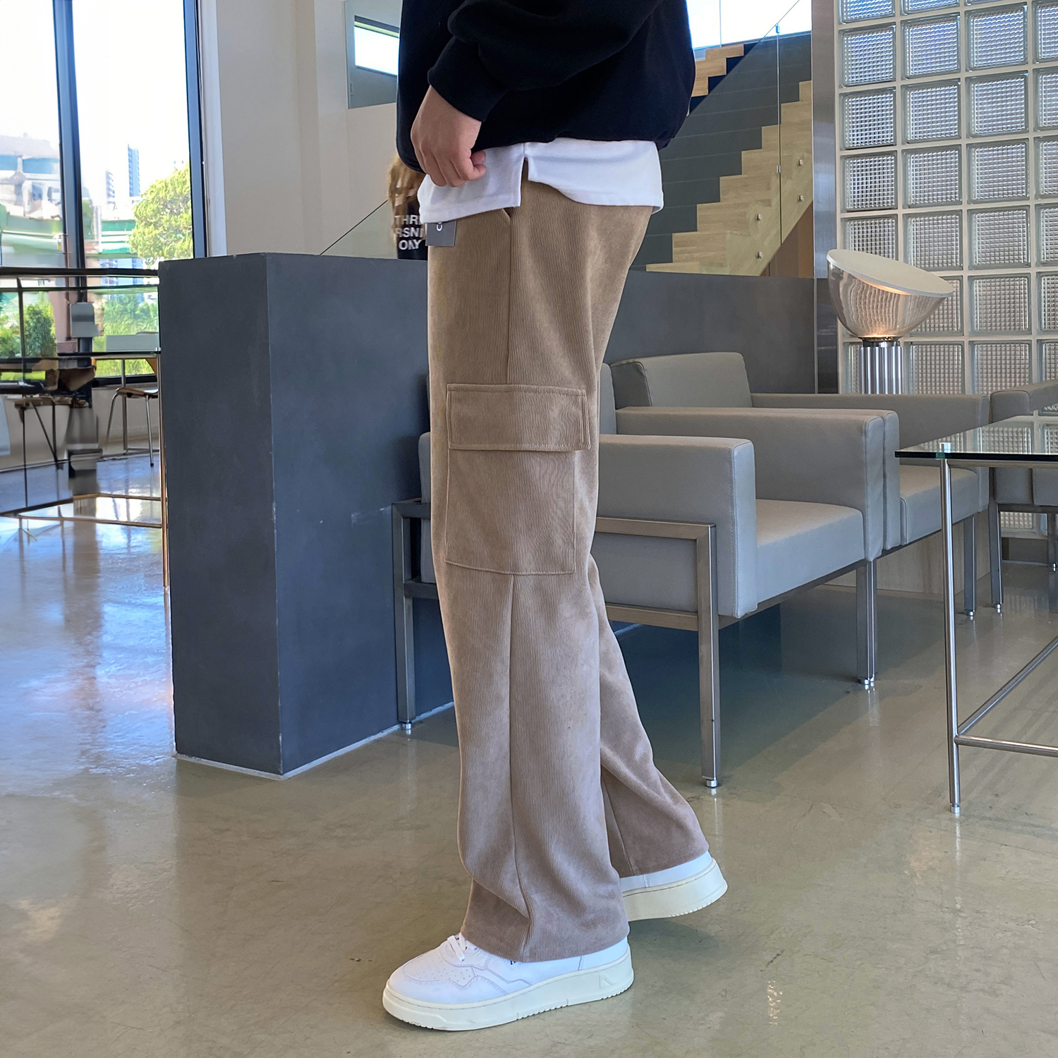 남자코듀로이팬츠 남자카고바지 - 상품 이미지