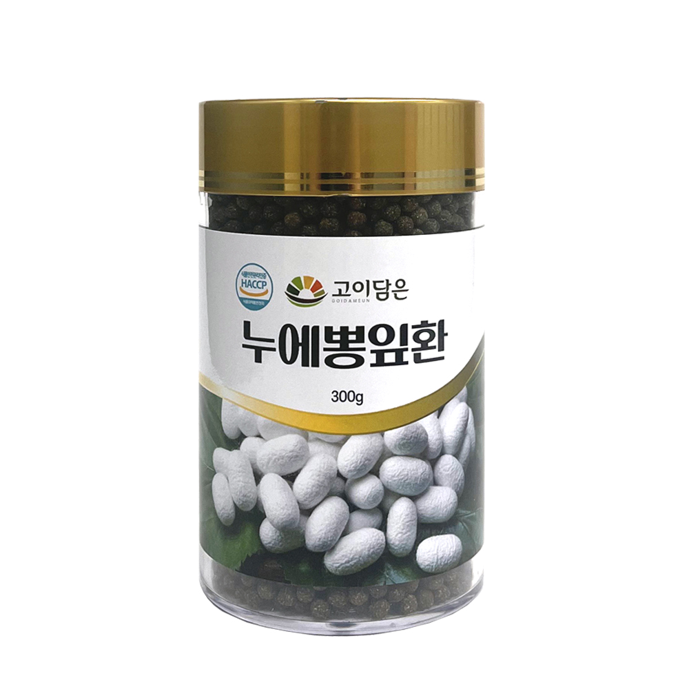 고이담은 누에뽕잎환 300gX1병/건강환/누에환/영양제/뽕잎환/뽕잎가루/건강분말 - 상품 이미지