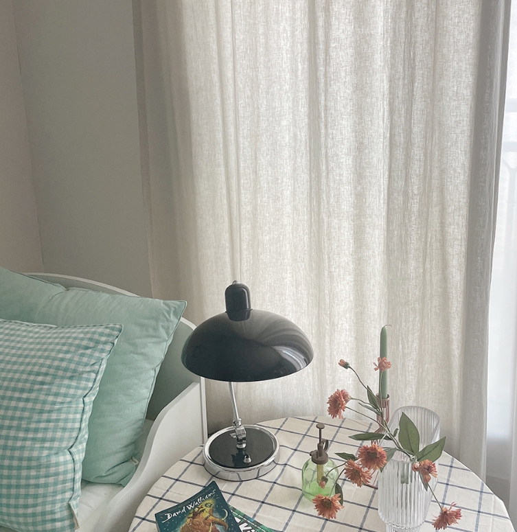 레트로 린넨 커튼 아이방 무지 작은방 빈티지 맞춤제작 여아 남아 커튼