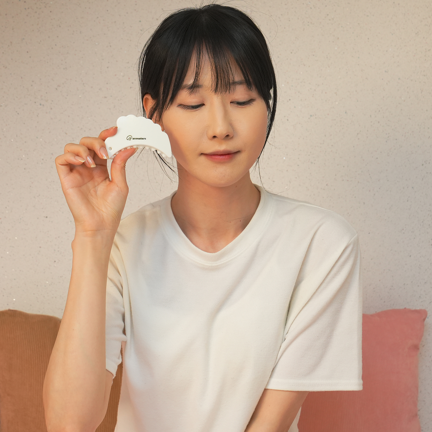 아로네이처 괄사즘 미니 세라믹 도자기 괄사 휴대용 마사지 림프순환 리프팅 디톡 얼굴 괄사 도구 이미지 8