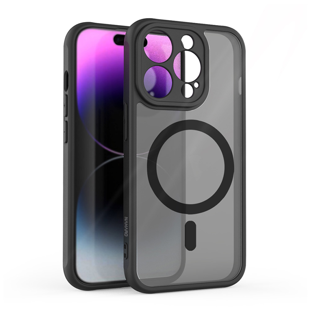 나하로 맥세이프 케이스 아머 하이브리드 블랙, 아이폰15 프로 맥스