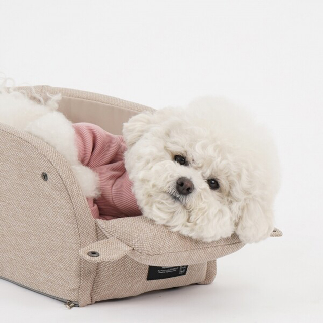 반려견카시트 강아지콘솔박스 고정용 애견카시트 양면이너쿠션