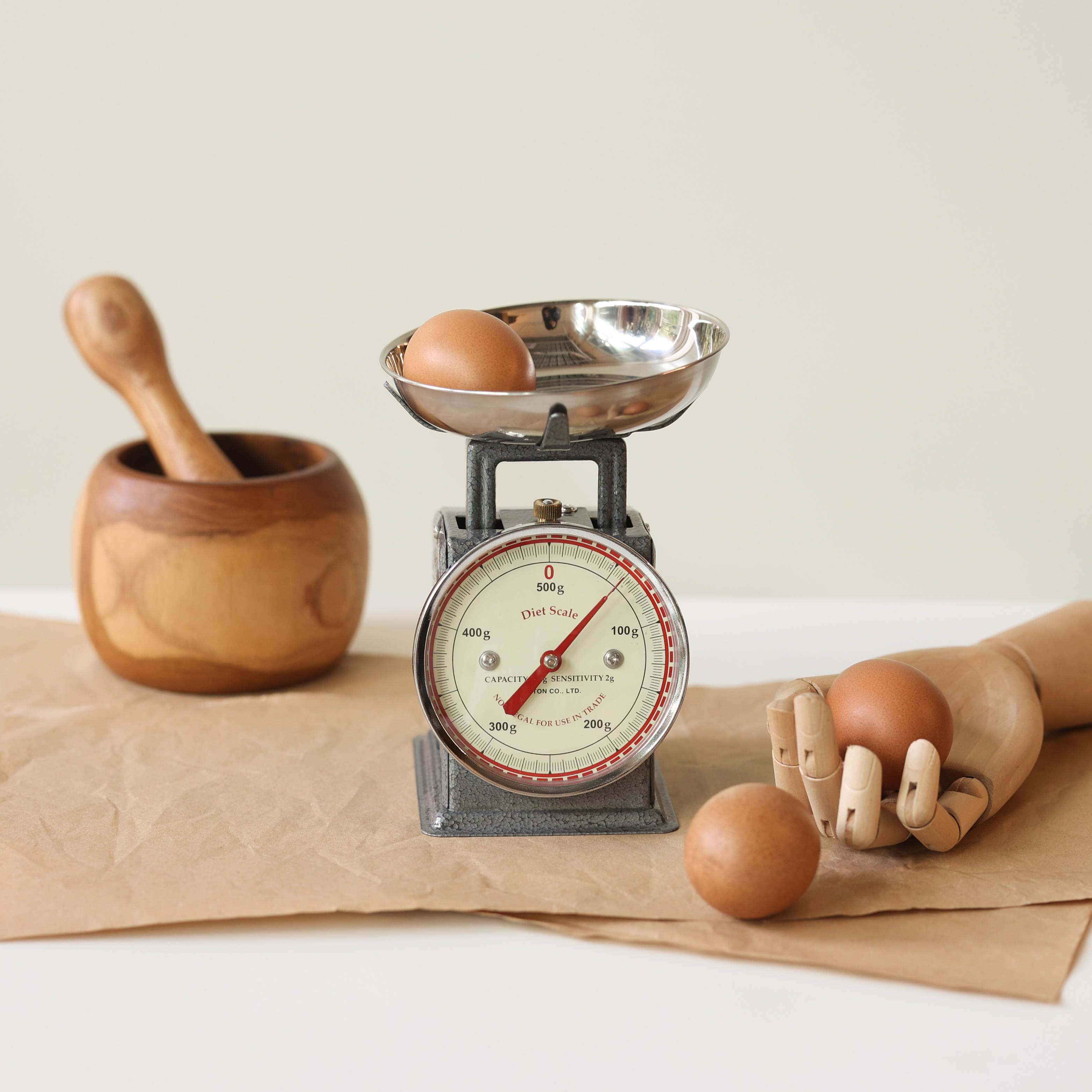 덜튼 다이어트 0.5kg 레트로 주방 베이커리 저울 아이언 그레이 이미지 7