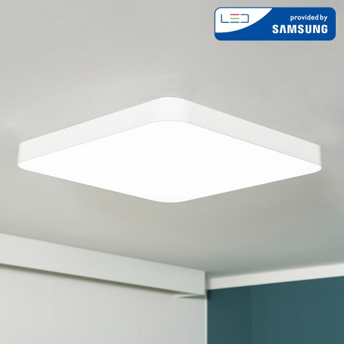 LED 커브드 화이트 시스템 방등 50W 밀착형 사각방등 - 상품 이미지