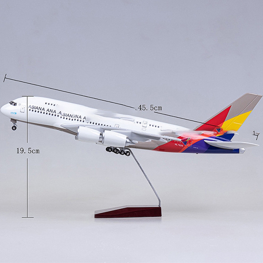 아시아나항공 여객기 A380 모형비행기 다이캐스트 항공기 장식 이미지 8