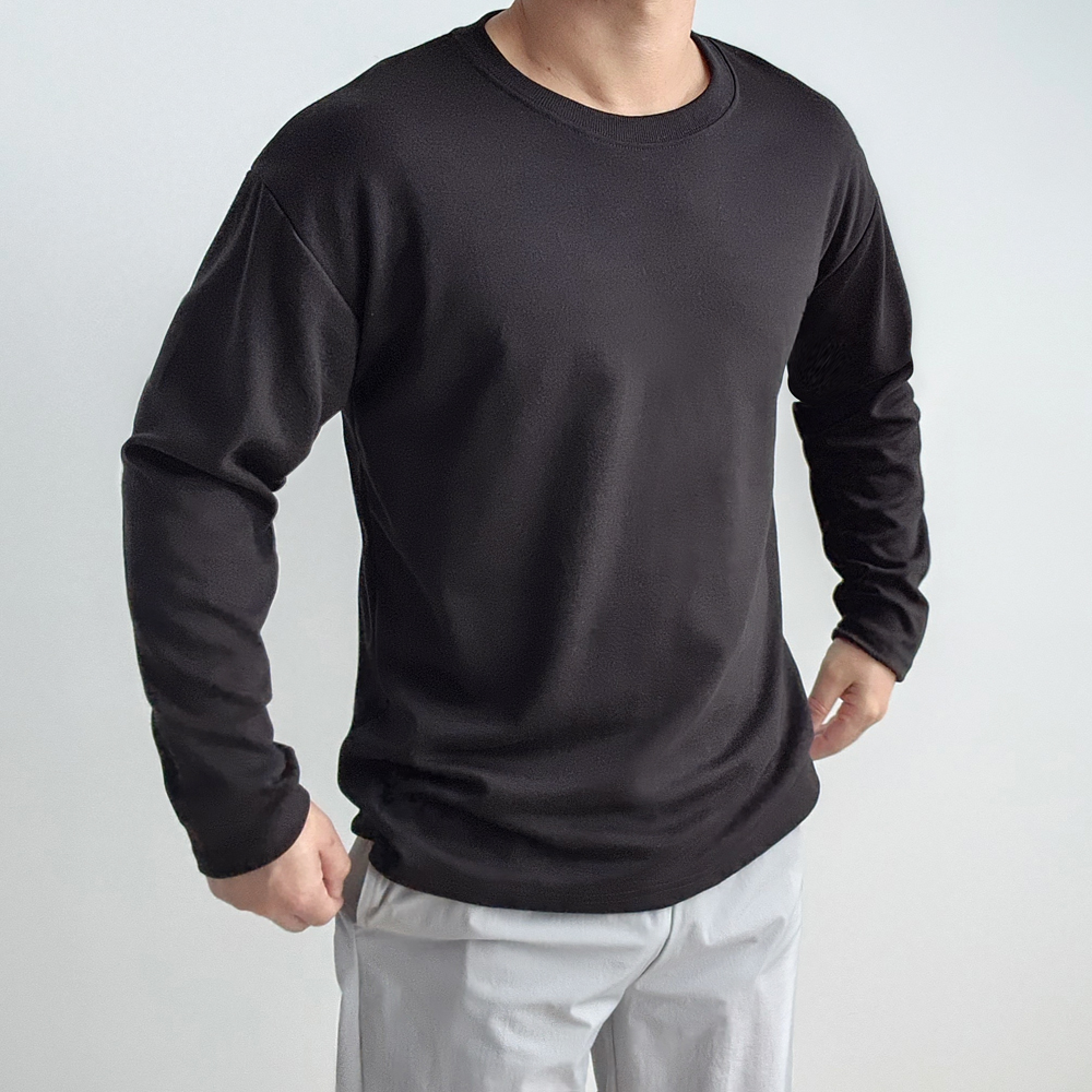 흰색면티 남자흰티 어깨넓어보이는옷 이미지 3