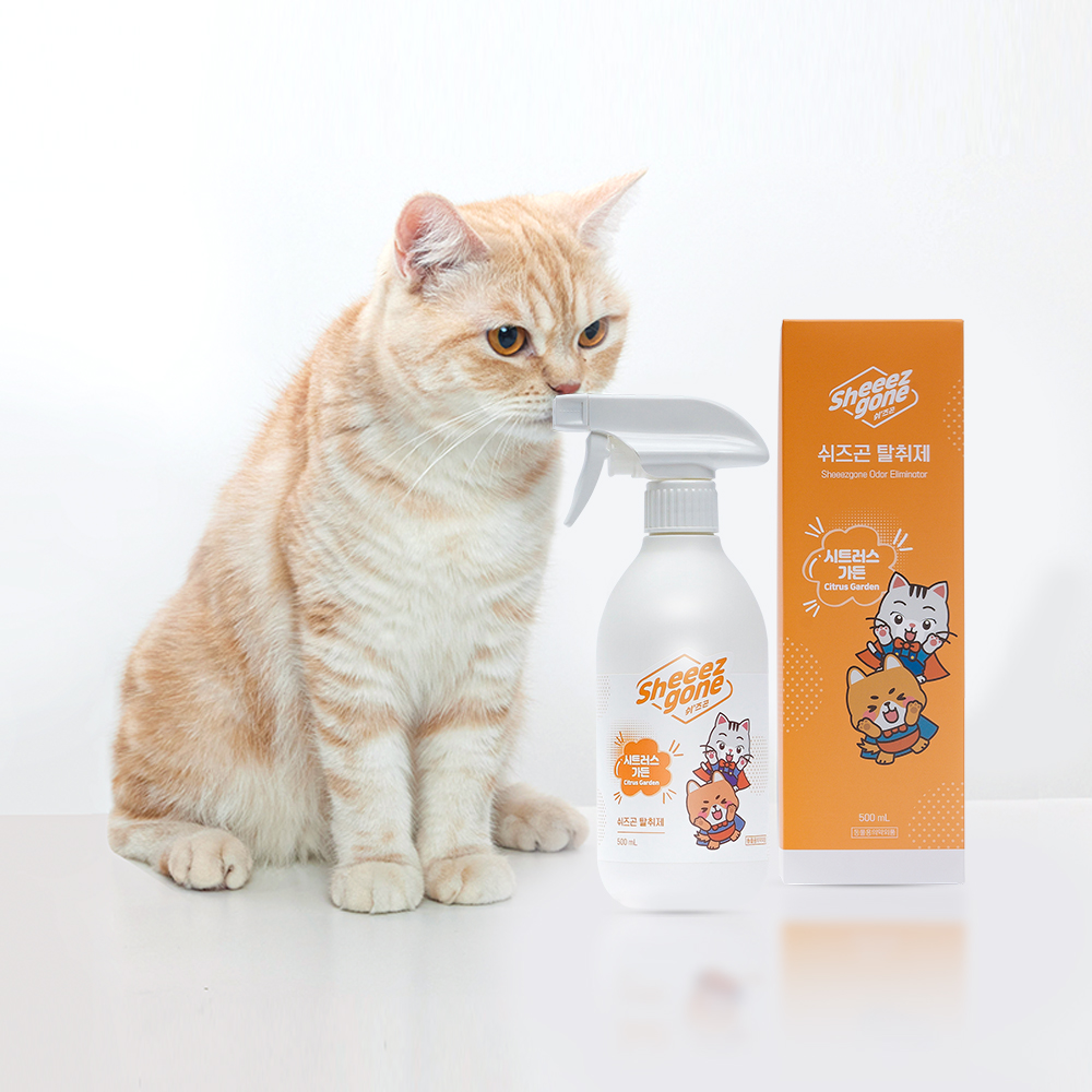 쉬즈곤 강아지 고양이 시트러스 탈취제 스프레이 500ml, 1개 - 상세 이미지 2