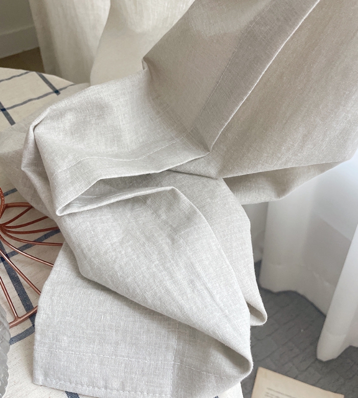 레트로 린넨 커튼 아이방 무지 작은방 빈티지 맞춤제작 여아 남아 커튼