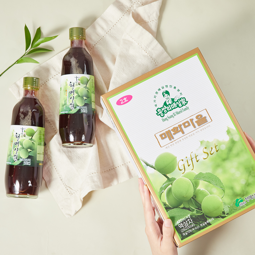 [식품명인] 홍쌍리명인의 매실청 선물세트 2호 (매실액 420mlX2병) - 상세 이미지 2