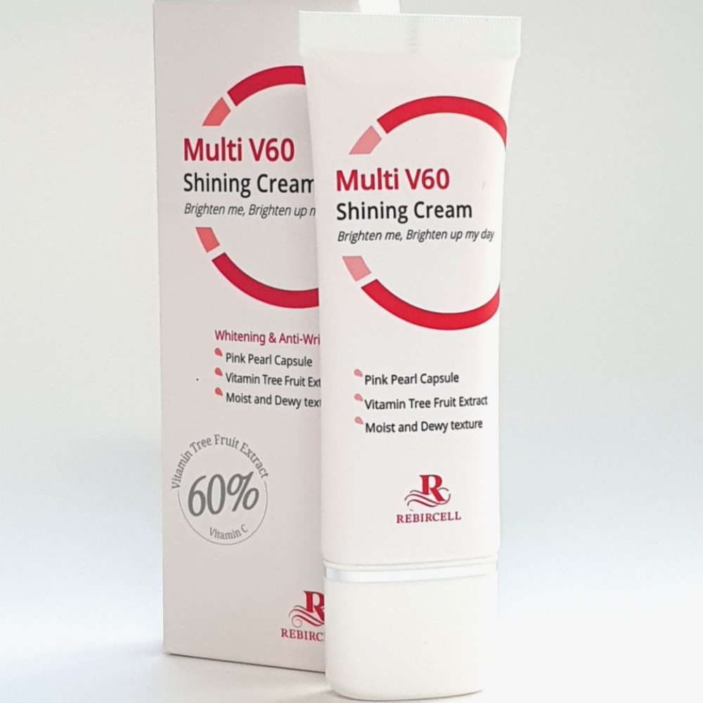 1+1 리버셀 멀티 V60 샤이닝 비타민C 60% 기미 잡티 미백 크림 40g