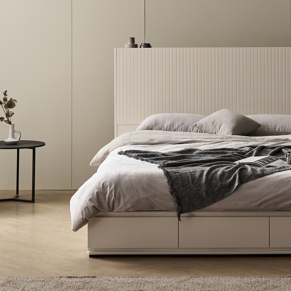 피아 신혼 부부 호텔 침대 원목 프레임 퀸 킹 사이즈 Q/K공용 국내생산