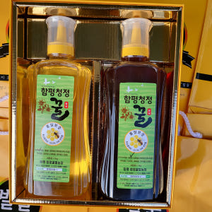 함평청정 자연산 벌꿀 아카시아꿀 1kg + 밤꿀 1kg 튜브형 2병 맛있게 먹은 솔직 후기 - 상품 이미지 1