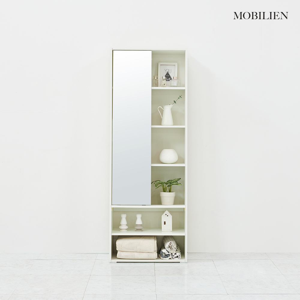 모빌리엔 전신거울화장대 슬라이딩형 600 수납 서랍 화장대