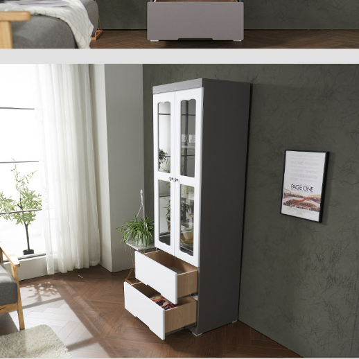 고급 인테리어 장식장 서랍 장식장 양주 트로피 상장 상패 진열장