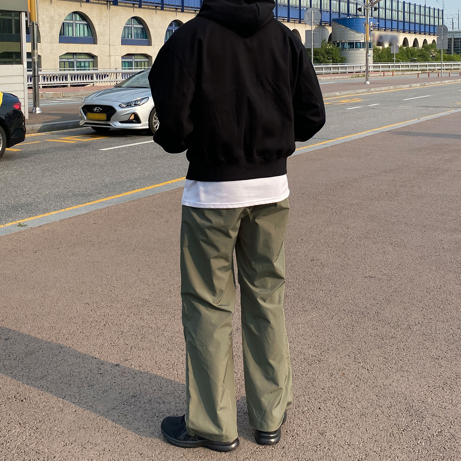 1+1 파라슈트팬츠 고프코어바지 남자와이드팬츠 - 상세 이미지 3