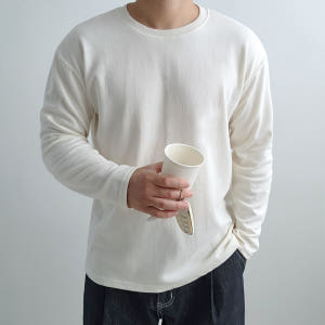 흰색면티 남자흰티 어깨넓어보이는옷 착용 후기 | 사이즈/핏 총정리 - 상품 이미지 2