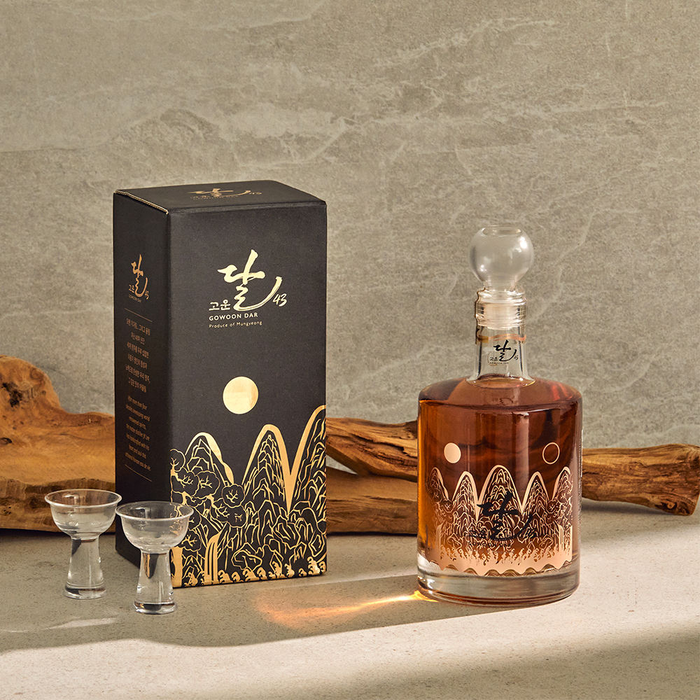 고운달 오크통숙성 43도 500ml 전통주 프리미엄 선물세트 - 메인 이미지