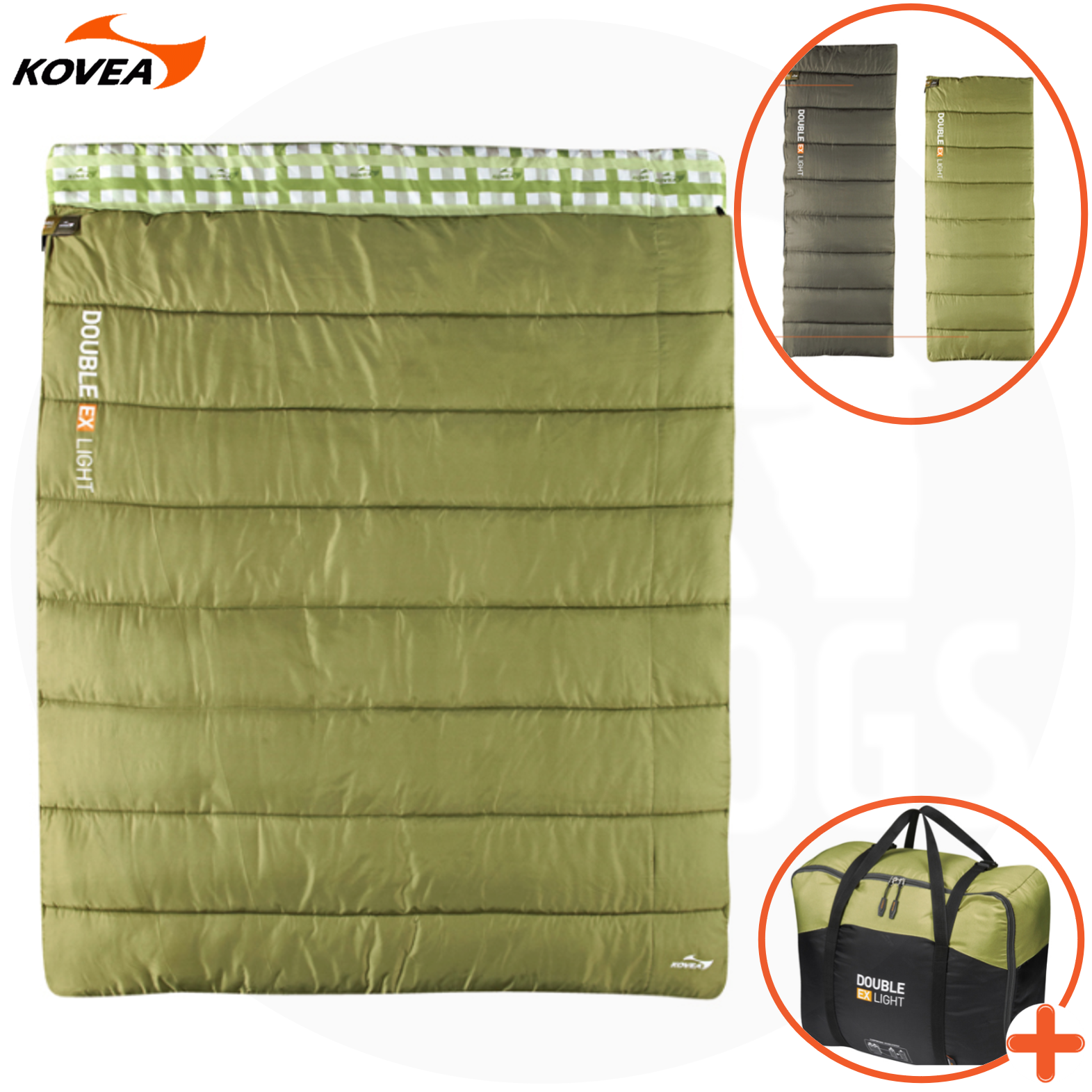 코베아 더블 EX 라이트 침낭 백패킹 캠핑 이불