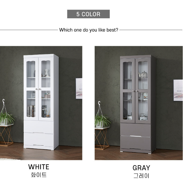 고급 인테리어 장식장 서랍 장식장 양주 트로피 상장 상패 진열장