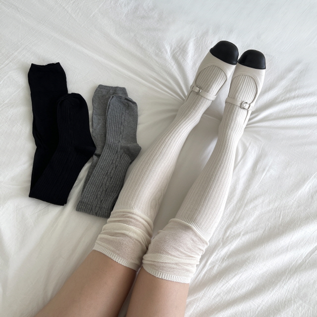 [❤️묶음할인/당일출고/봄양말91종❤️] 데일리 시스루 니삭스 봄 양말 모음 상세 이미지 258