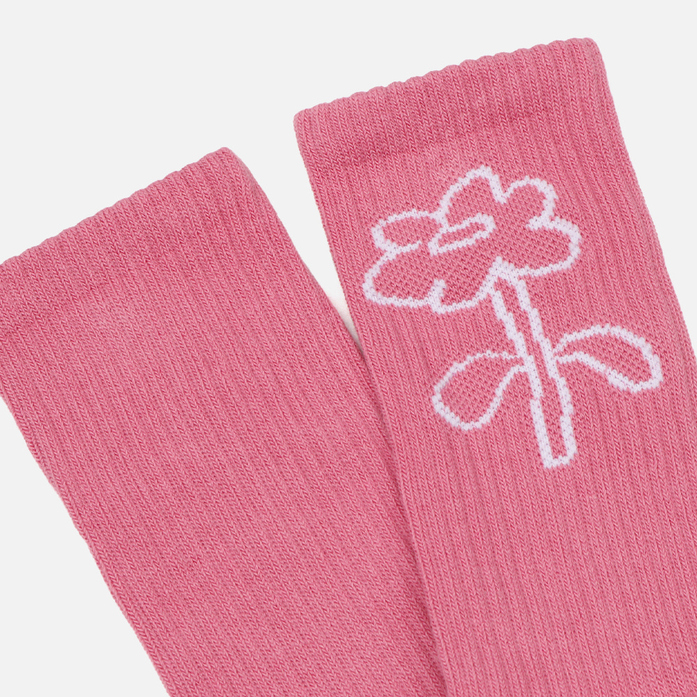 오베이 스프링 플라워 장목 양말 100260175-PIN