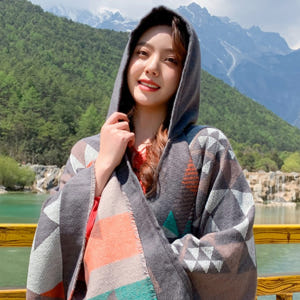 몽골판초 보헤미안 에스닉 숄 패션 망토 솔직 후기 | 실사용자 리뷰 분석 - 상품 이미지 3