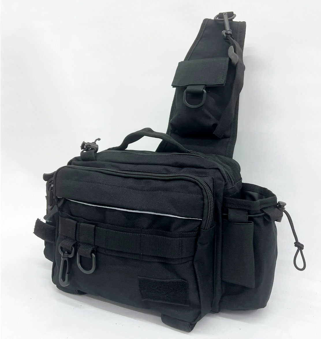 3웨이 웨이스트백 루어 낚시 가방 슬링백 힙색 배스 대형 컴팩트 블랙 제품 이미지