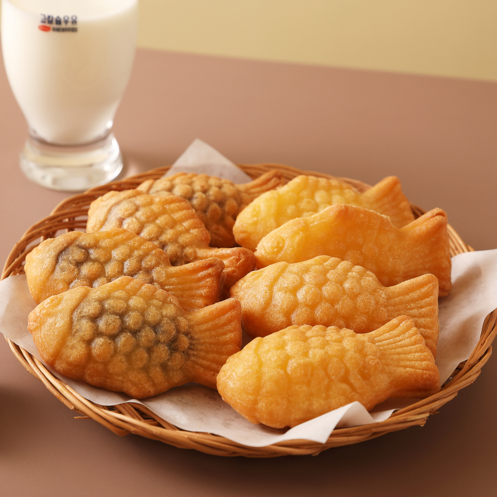 [푸딩팩토리] 국민간식 우리밀 팥 슈크림 붕어빵 1kg 모음전 팥붕 슈붕 겨울간식 - 상품 이미지