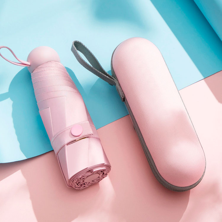 마카롱 접이식 우산 암막 양산 캡슐 양우산 - 상세 이미지 2
