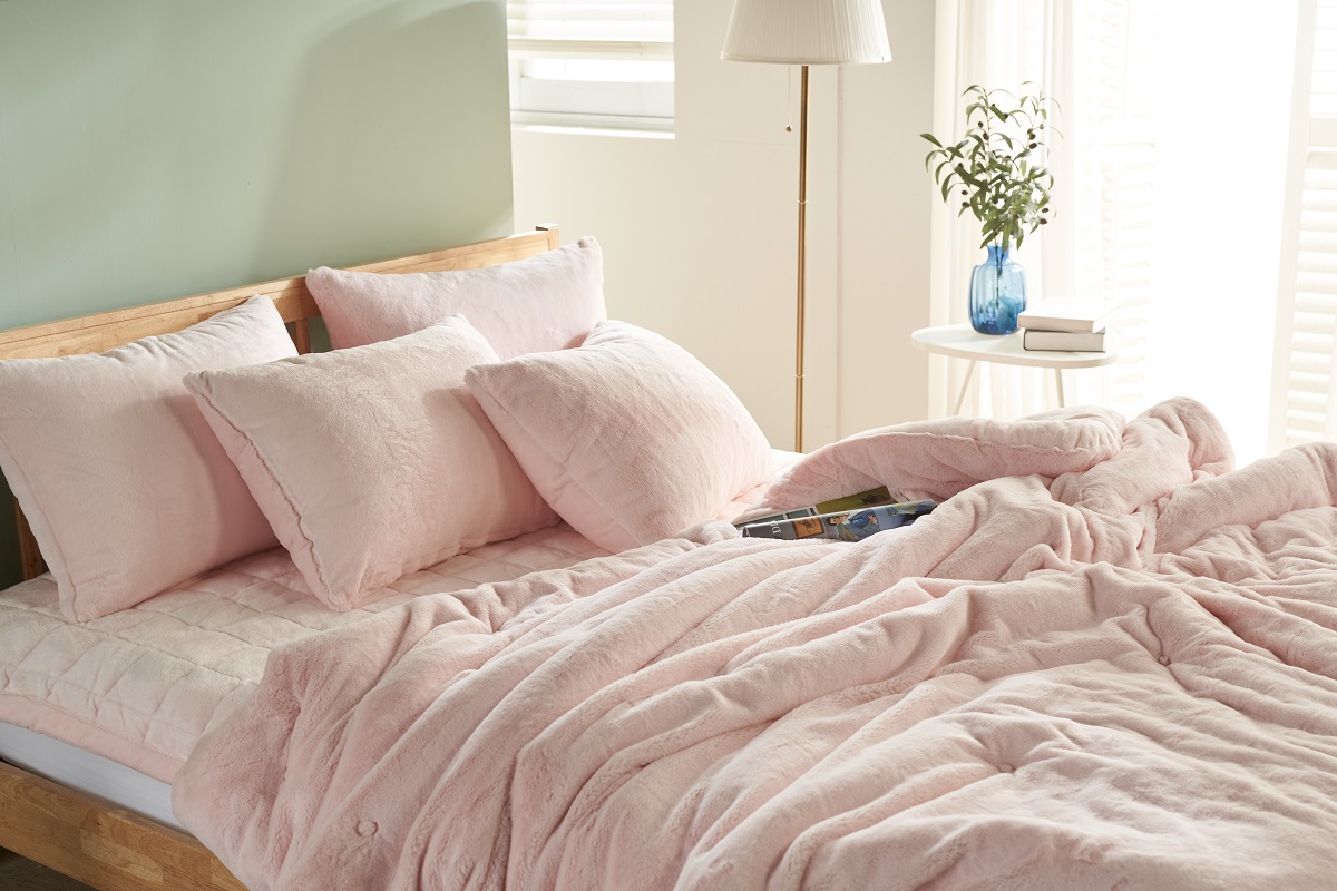 라지킹 이불 극세사 겨울 차렵이불 알러지케어