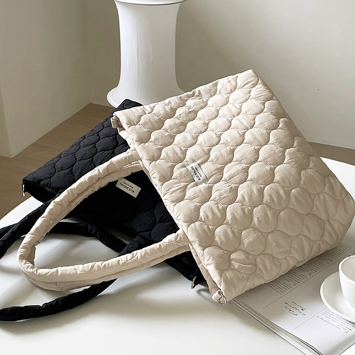 피치패딩 숄더백 가벼운 방수 국민 기저귀가방 문센 가방 출산 선물 데일리백 2color