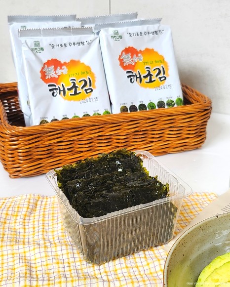 자연그램 7가지 해초김 무소금 함초로 맛을낸 도시락김 재래김 3gx28봉 - 상세 이미지 3