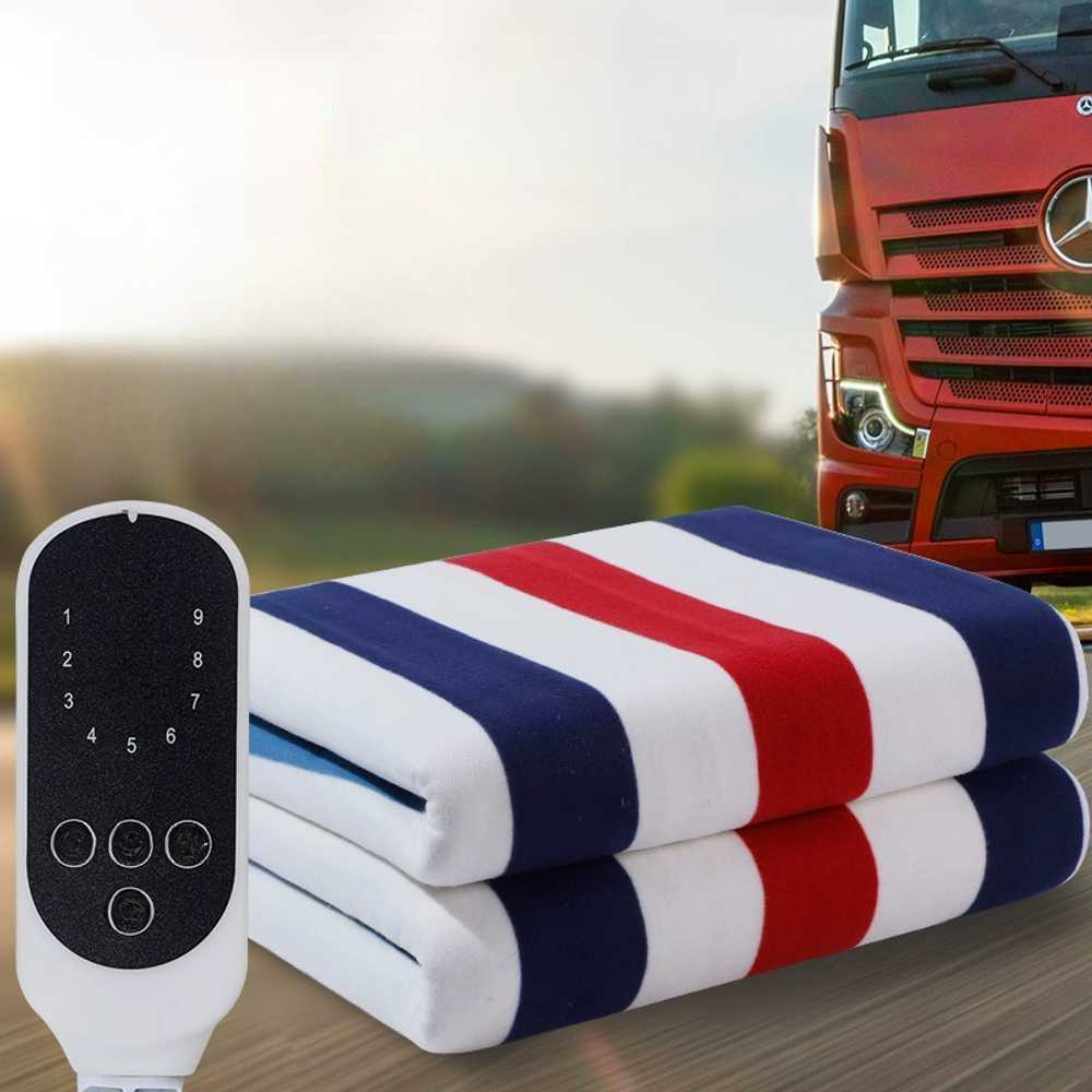 USB전기장판 차량용 12V 24V 온열 담요 전기요 차박 12V (타이머) 두꺼운 담요 150x50cm - 상세 이미지 2