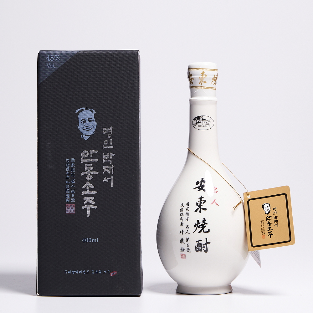 [명인 소주 호리병 세트] 안동소주+문배술 400ml 호리병 묶음세트 - 상세 이미지 2