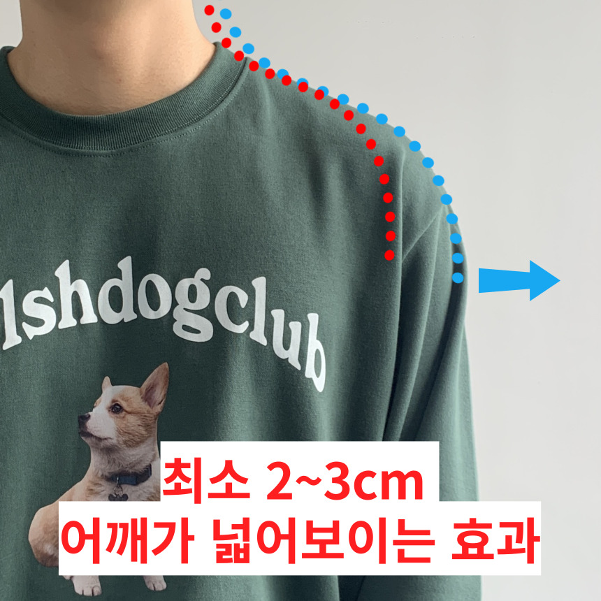 초록색맨투맨 곰돌이맨투맨 이미지 2