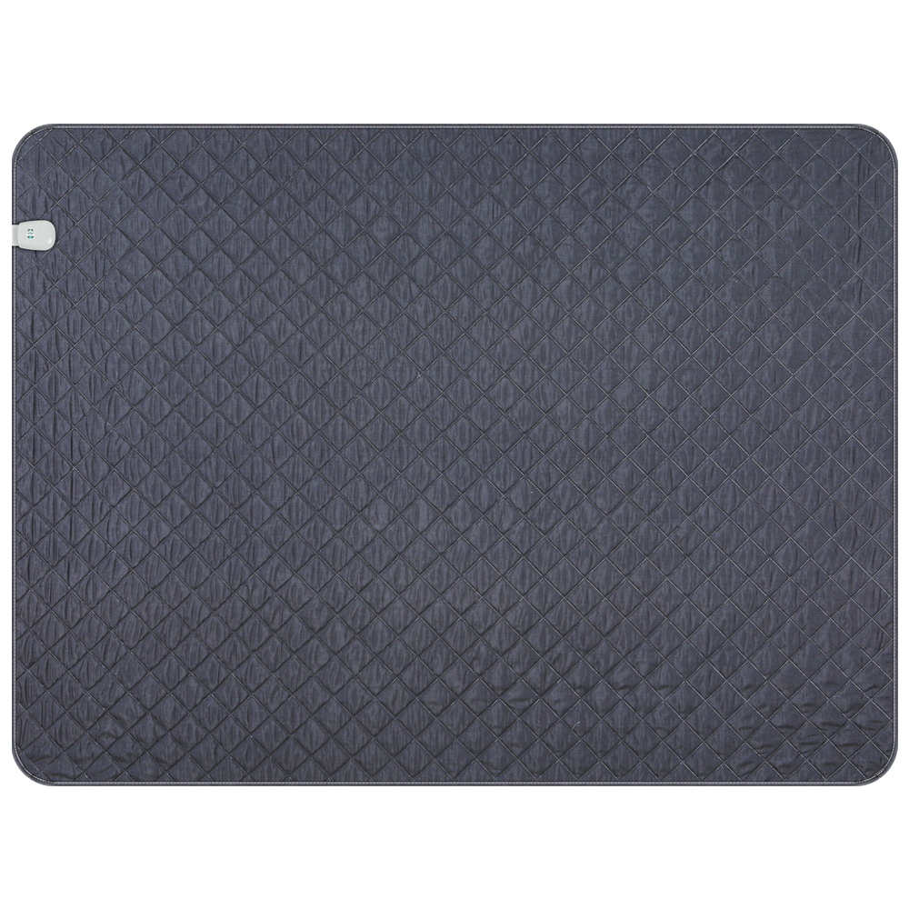 탄소매트 전자파안심 좌우 분리난방 퀸더블 전기장판 심플블랙그레이 EMF