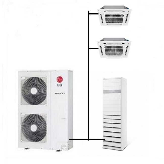 LG 시스템에어컨 12마력+23평 2대 40평 냉난방 시스템 인천 수도권 설치 제품 이미지