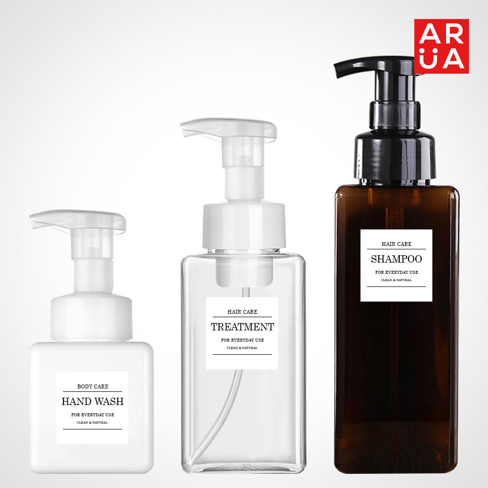 주방 세제통 주방세제 샴푸 핸드워시 손세정제 욕실 샴푸통 원형 디스펜서 화이트500ml - 상세 이미지 4