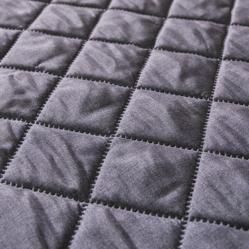 탄소매트 전자파안심 좌우 분리난방 퀸더블 전기장판 심플블랙그레이 EMF