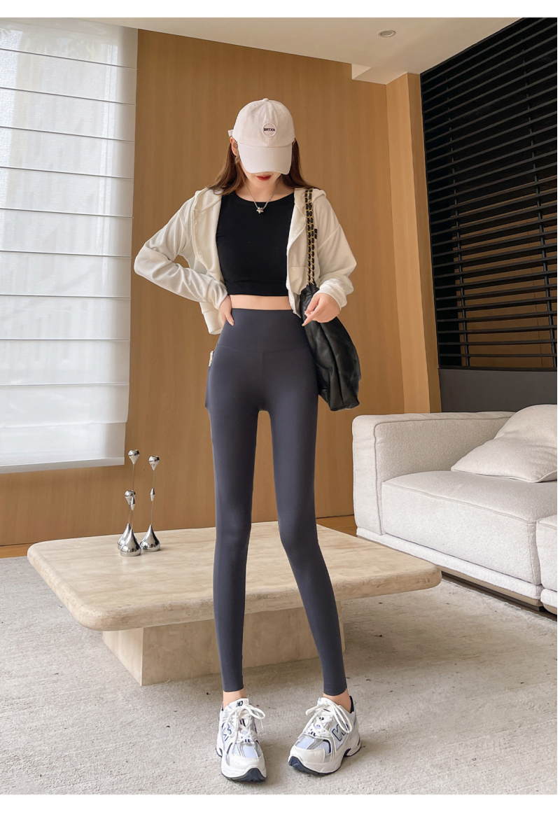 로제티카 포켓 레깅스 기모레깅스 여성 바지 9부 이미지 2