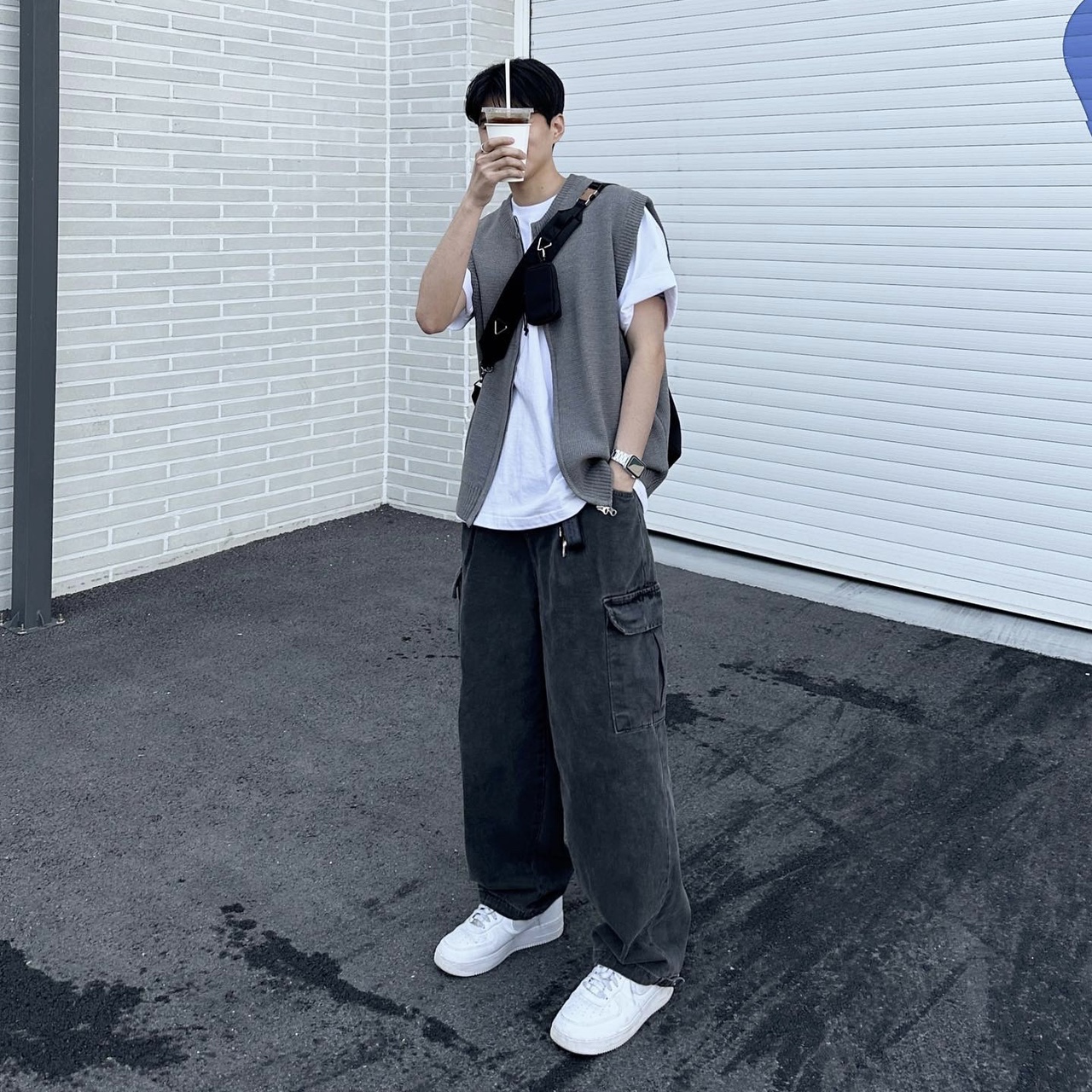 아이패드 노트북 학생 남자 메신저백 매신저백 이미지 3