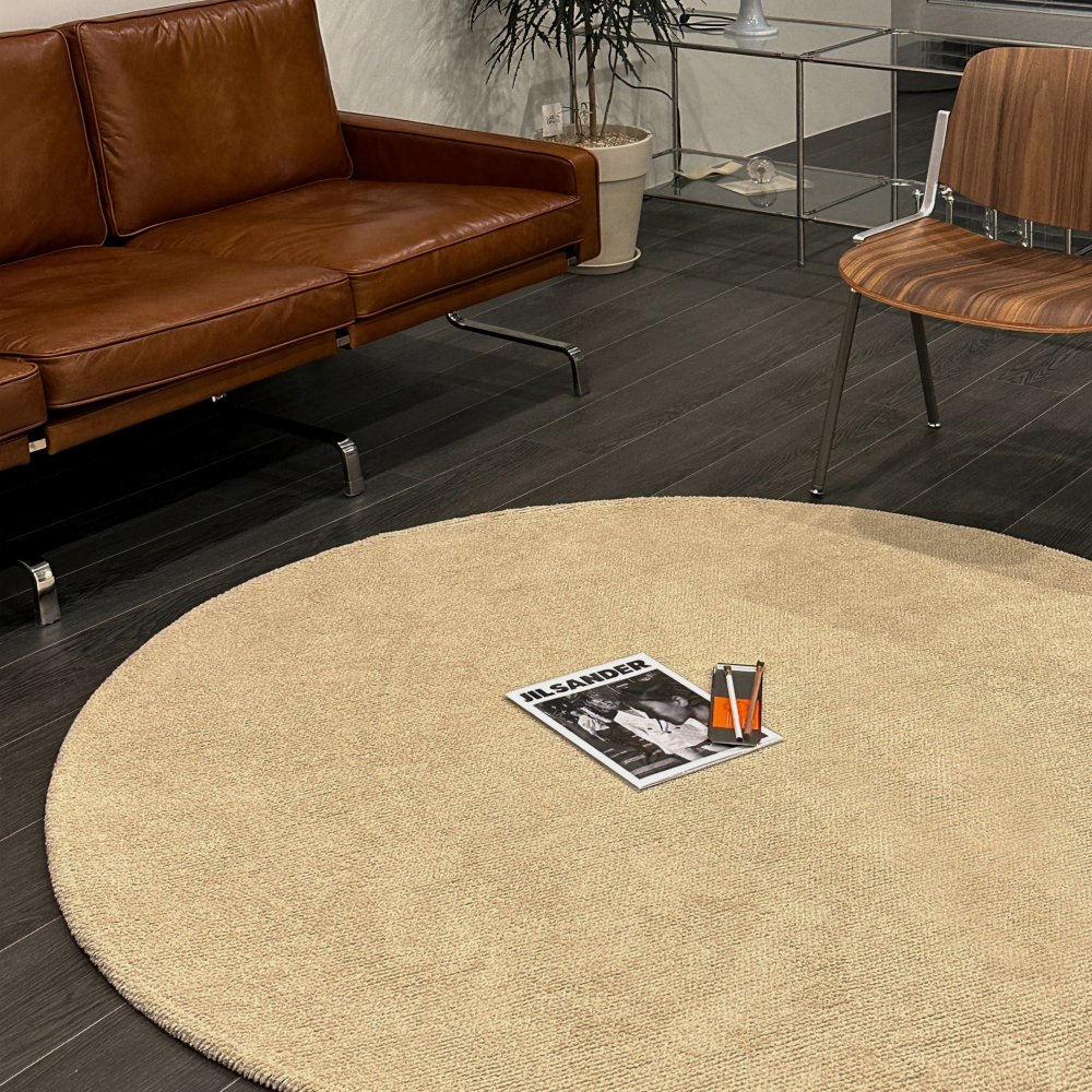 서재러그 원룸카페트 도톰한러그 둥근카페트 거실용카페트 원형 자취방 서재150
