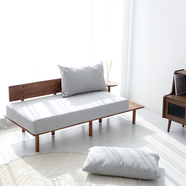 2인용 미니 쇼파 신혼부부 원룸 좁은거실 나무 원목 소파