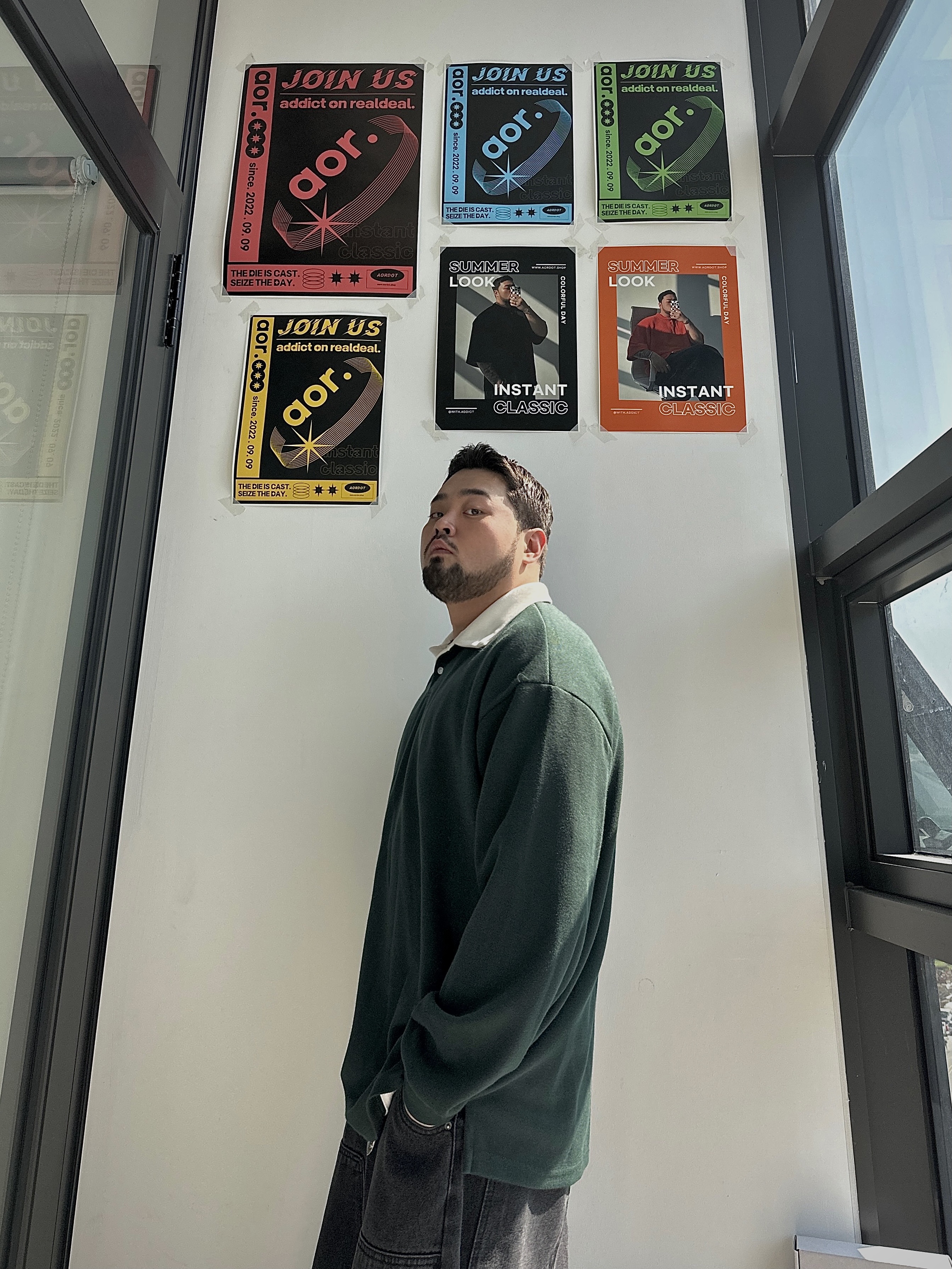 디퍼런트 카라 롱슬리브 3COLOR 빅사이즈 상의 오버핏 에이오알닷 이미지 7