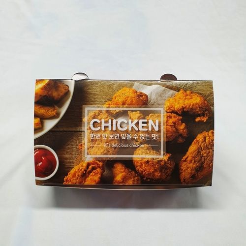 다크치킨박스 소 200매 상자 치킨 닭강정 포장용기 배달 - 상세 이미지 2
