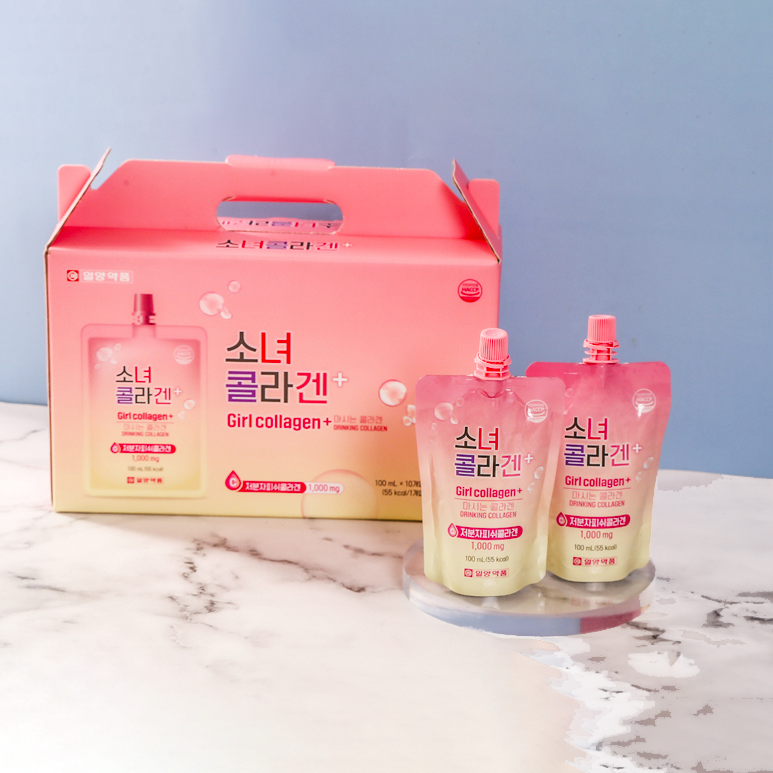 일양약품 소녀콜라겐 100ml 10포 파우치 마시는 촉촉한 피부 저분자 피쉬콜라겐 제품 이미지