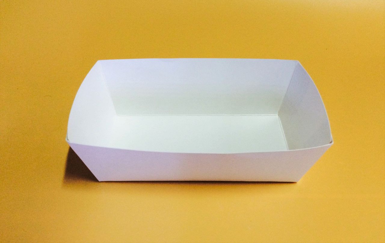 치킨트레이 중 두마리용 200매 170x90x58 mm 종이 포장 용기 속지 - 상세 이미지 2